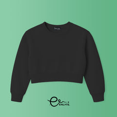 Crop Sweatshirt - Black