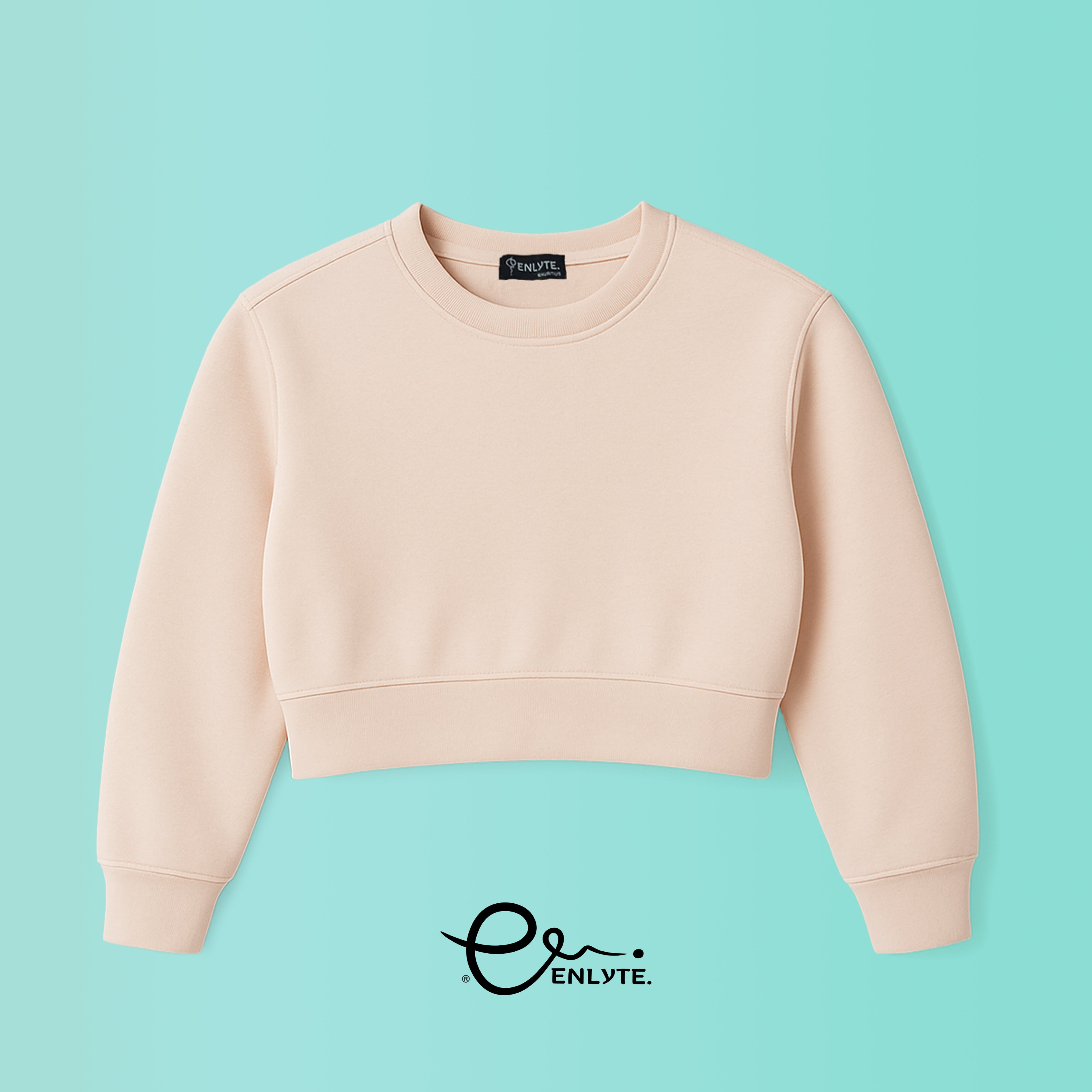 Crop Sweatshirt Pink1