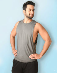 Men Tank Top - Charcoal
