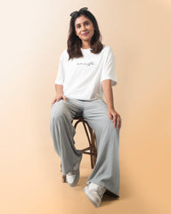 Enlyte Branded Oversized Tee | Off White