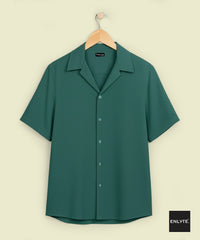 Cuban Shirt - Green Plain