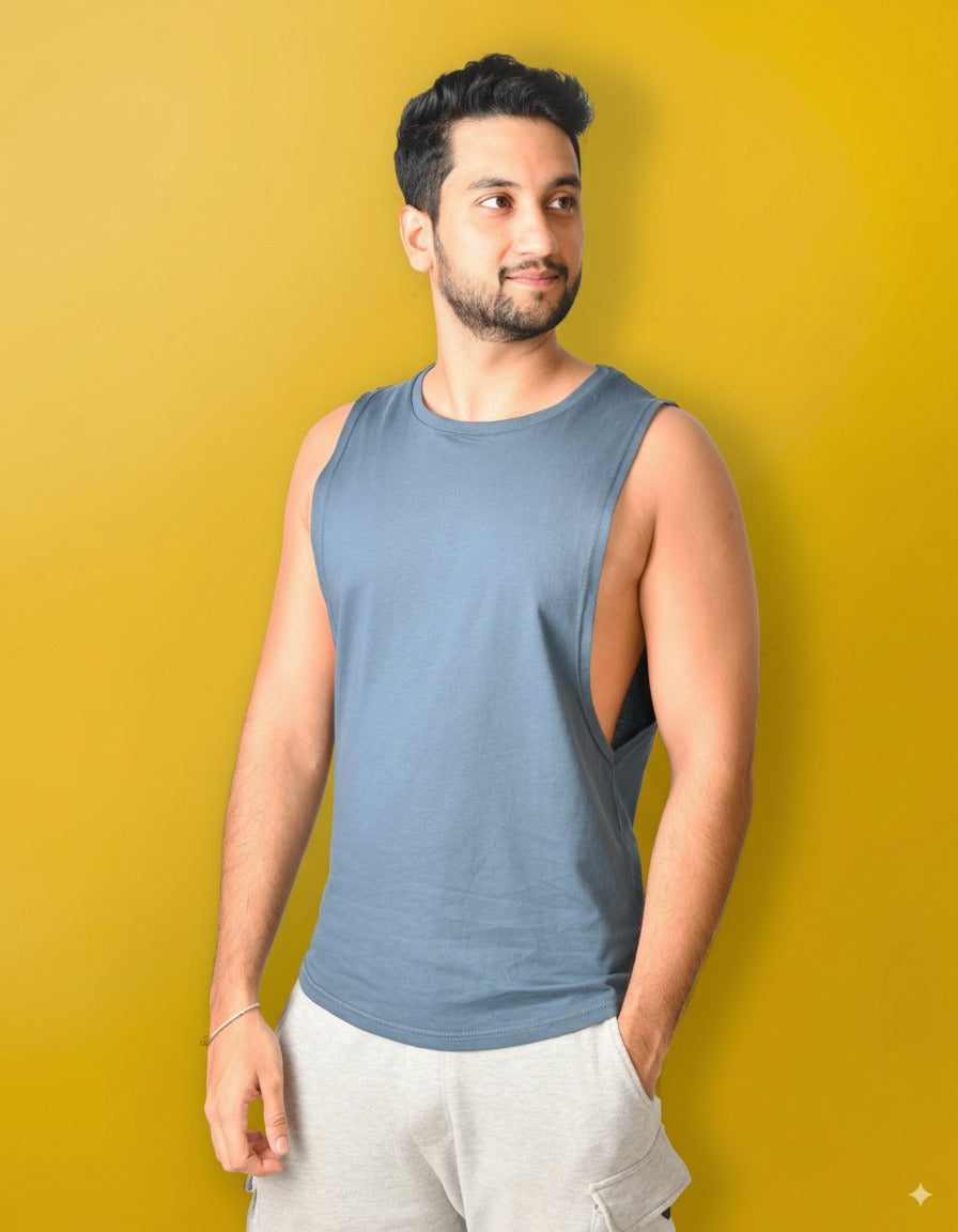 Men Tank Top - Blue