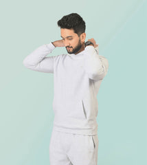 Hoodie - Heather White