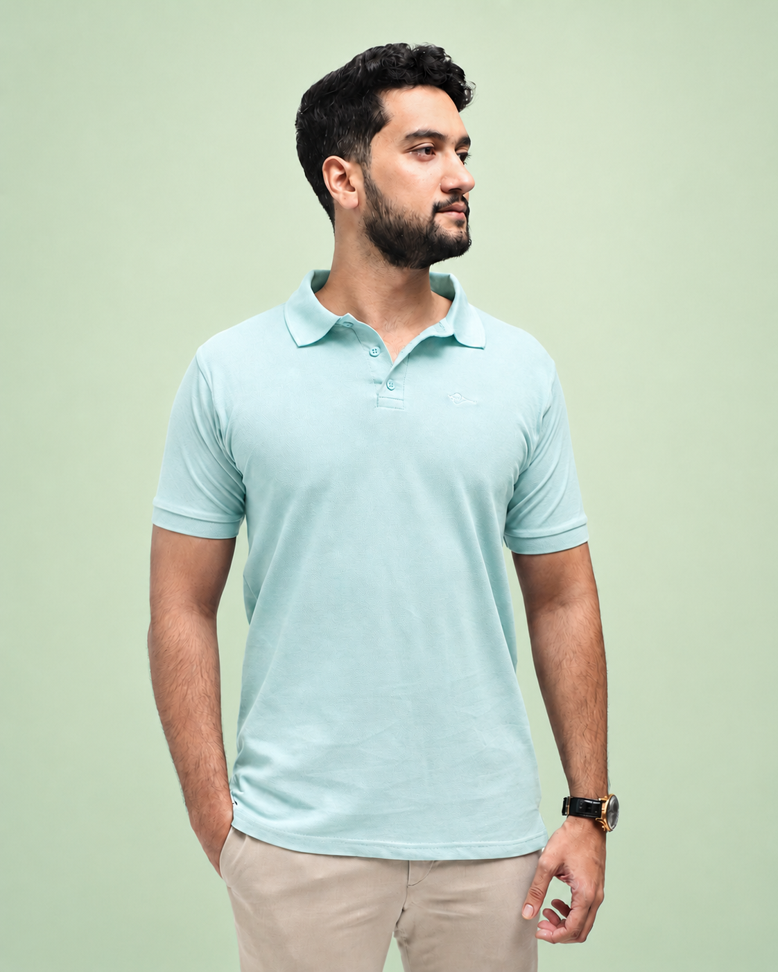 Polo Shirt | Pale Turquoise