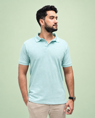 Polo Shirt | Pale Turquoise