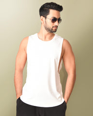 Men Tank Top - Off White